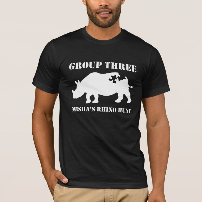T-shirt Groupe trois de la conception 5 (Devant)