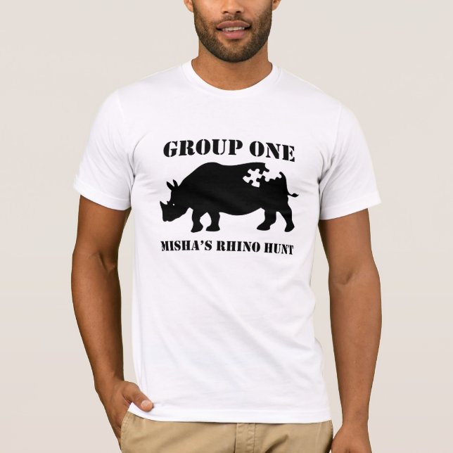T-shirt Groupe un de la conception 5 (Devant)