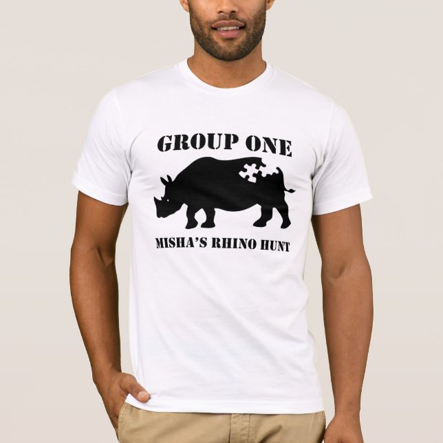 T-shirt Groupe un de la conception 5 (Devant)