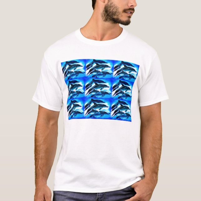 T-shirt Groupes de dauphins (Devant)