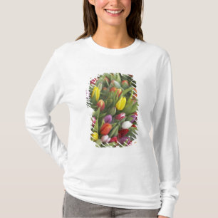 T-shirt Groupes de tulipes colorées