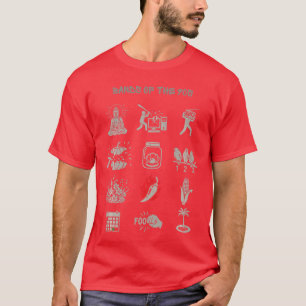 T-shirt Groupes Populaires Vintage des Années 90 Drôle Roc