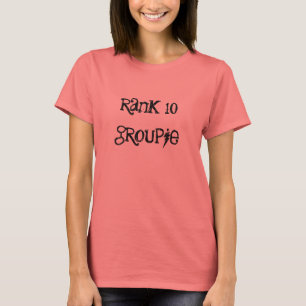 T-shirt Groupie du grade 10, style de roche