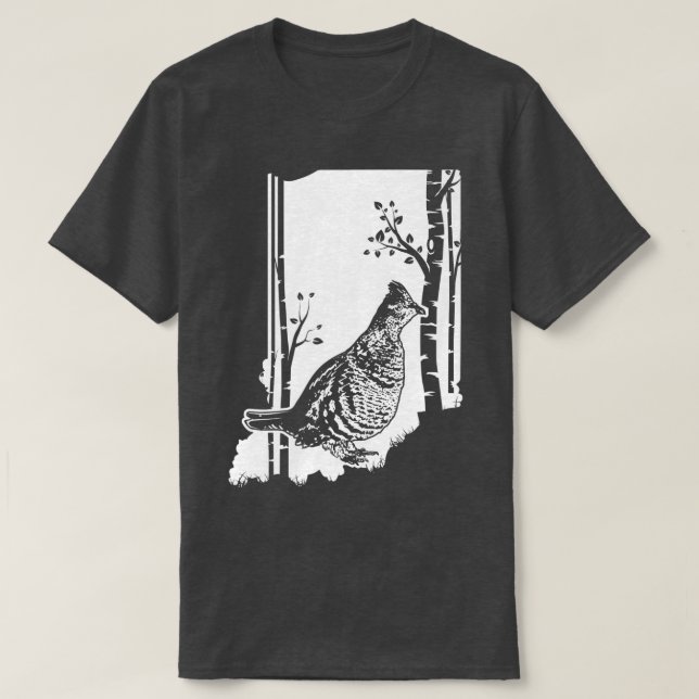 T-shirt Grouse de perdrix de chasse (4) (Design devant)