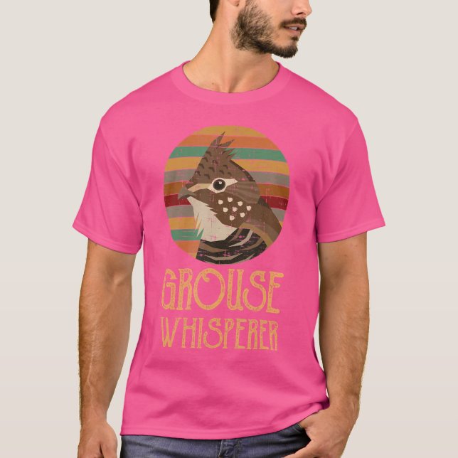 T-shirt Grouse Whisperer Oiseau chasse Grouse (Devant)