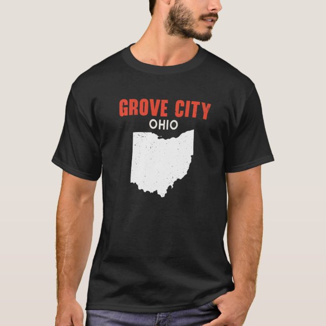 T-shirt GROVE CITY Ohio USA State America Travel Ohioan   (Devant)