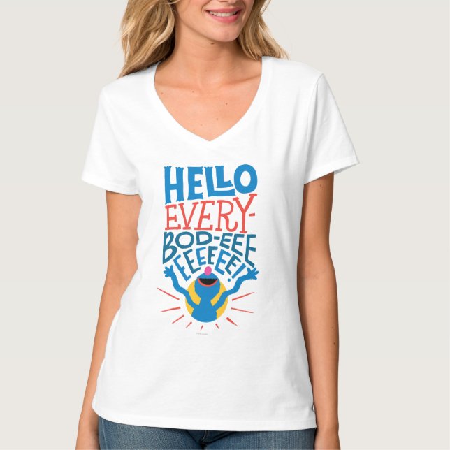 T-shirt Grover Hello (Devant)