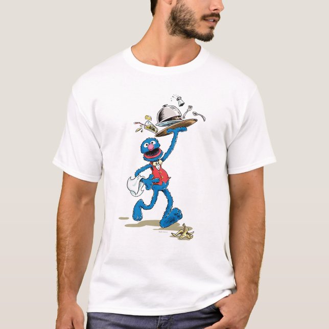 T-shirt Grover le Serveur Vintage (Devant)