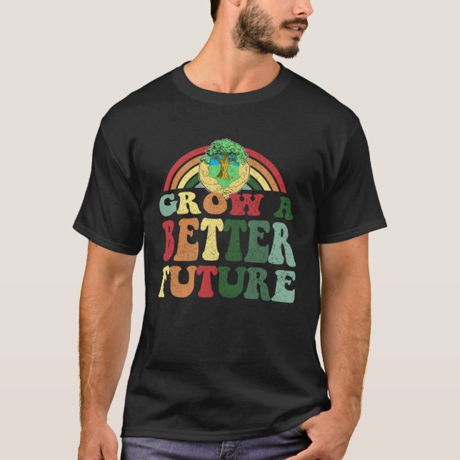 T-shirt Grow A Better Future  Earth Day Family (Devant)