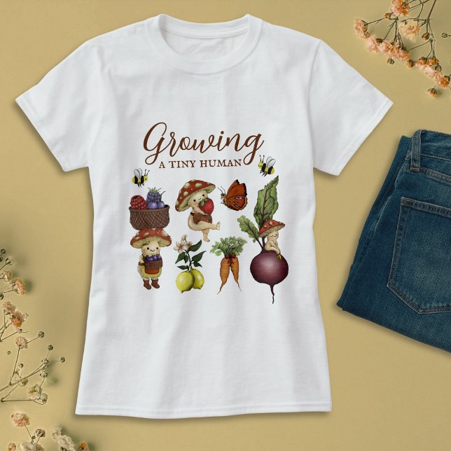T-shirt Growing a Tiny Human Baby Shower Mom-to-Be (Créateur téléchargé)