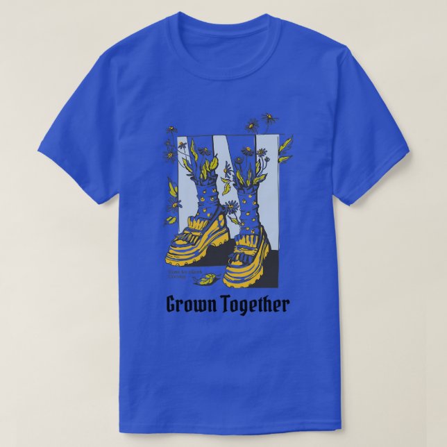 T-shirt Grown Together Funny Magical Lovers Chaussures Flo (Design devant)