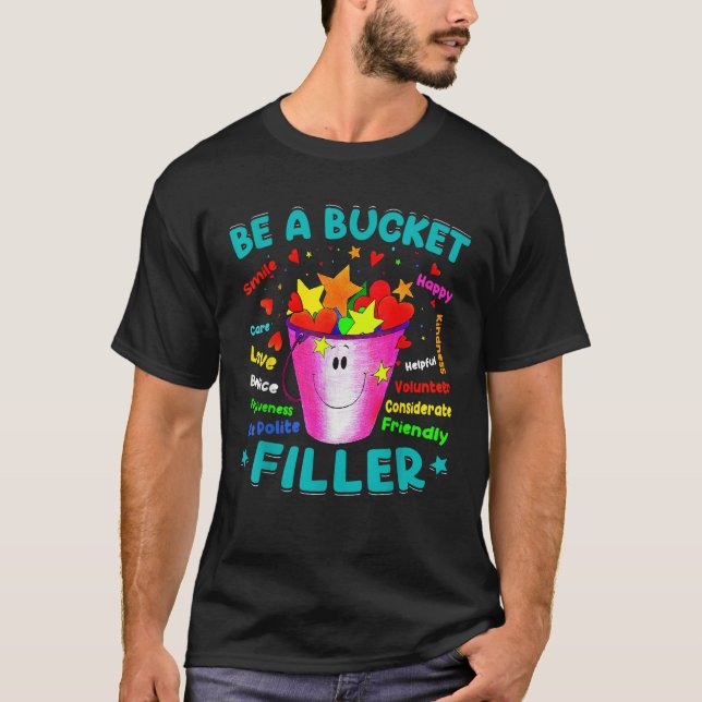 T-shirt Growth Mindset Bucket Filler School Back (Devant)