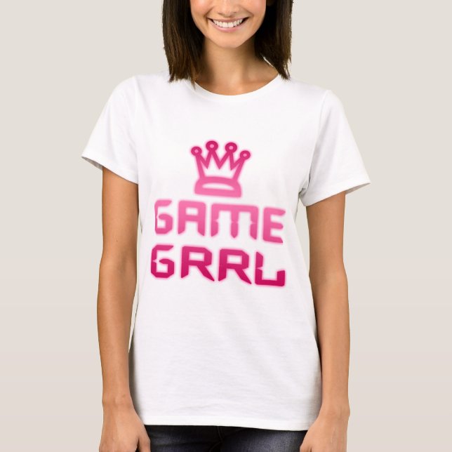 T-shirt grrl de jeu (Devant)