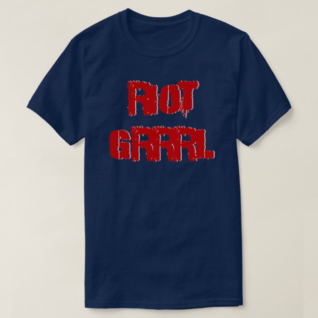 T-shirt Grrrrl anti-émeute (Design devant)