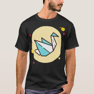 T-shirt Grue artistique Origami