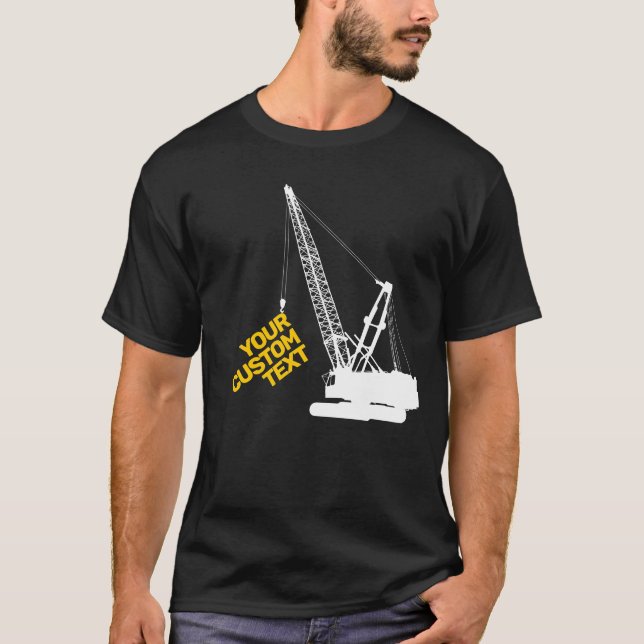 T-shirt Grue de construction (Devant)