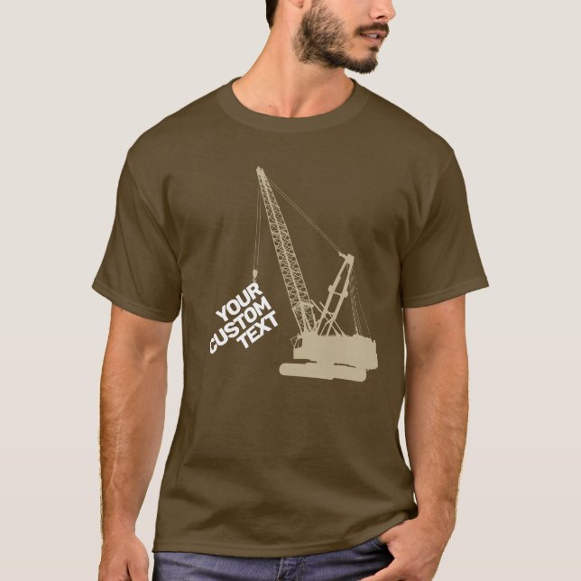 T-shirt Grue de construction (Devant)