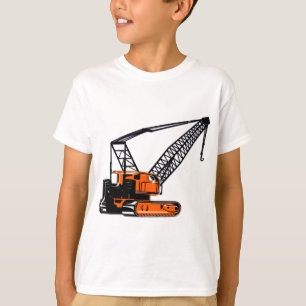 T-shirt Grue de construction orange
