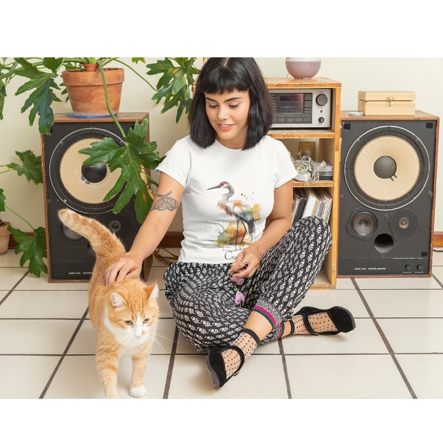 T-shirt Grue d'errance, personnalisée (Créateur téléchargé)