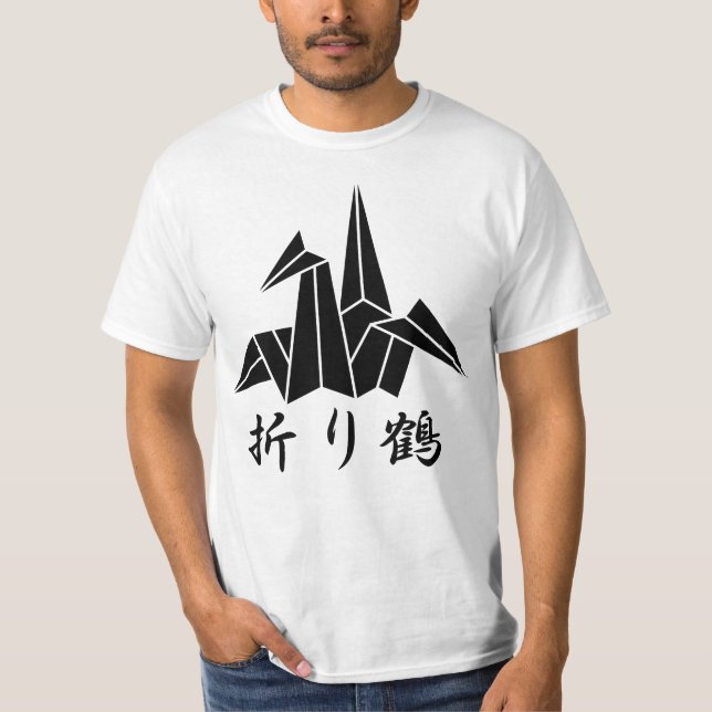 T-shirt Grue en papier (Devant)