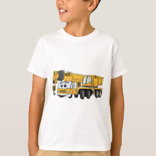 T-shirt Grue jaune courte de bande dessinée