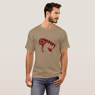 T-shirt Grue Manger Poisson - Mimbres Poterie Design