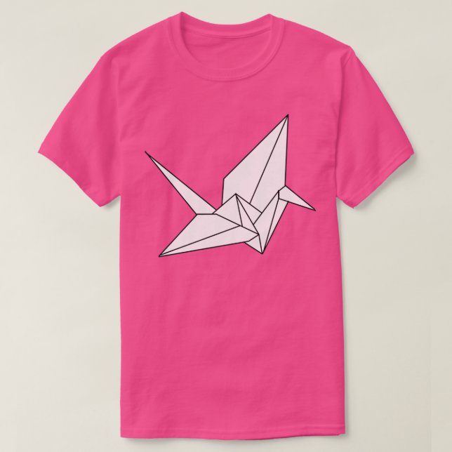 T-shirt grue origami 10 (Design devant)