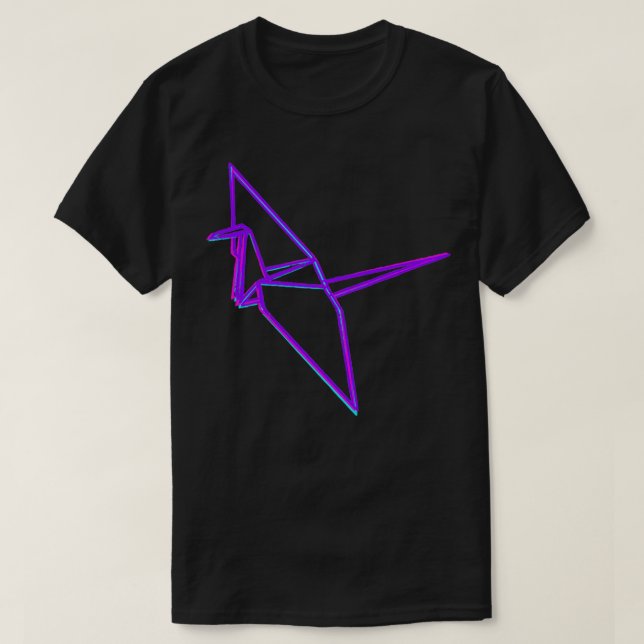T-shirt Grue Origami 9 (Design devant)