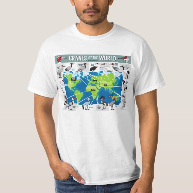 T-shirt Grues du monde (Devant)