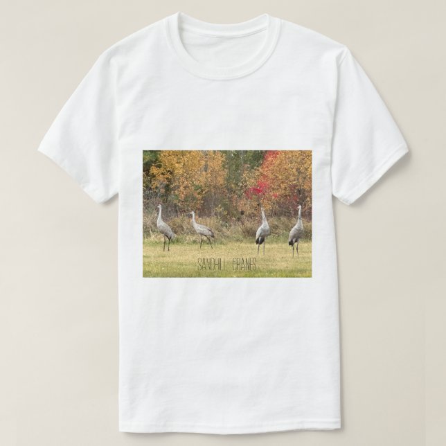 T-shirt - Grues Sandhill (Design devant)