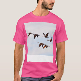 T-shirt Grues Sandhill Migration Nebraska Observation des 