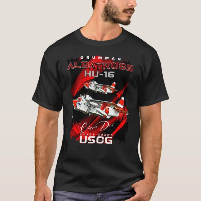T-shirt Grumman HU-16 Albatross Garde côtière (Devant)