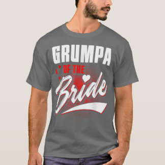 T-shirt Grumpa De Mariage Mariage De Mariée Partie Mariée