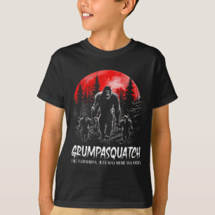 T-shirt Grumpa Squatch Drôle Bigfoot Papa Sasquatch Yéti F