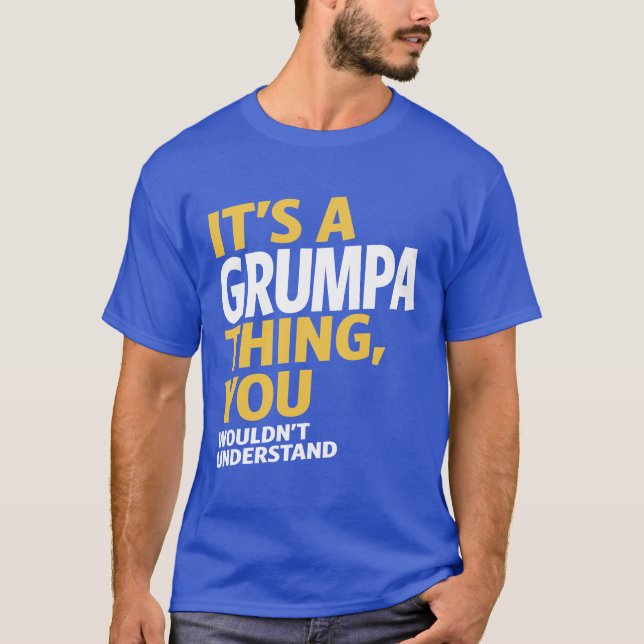 T-shirt Grumpa Thing (Devant)