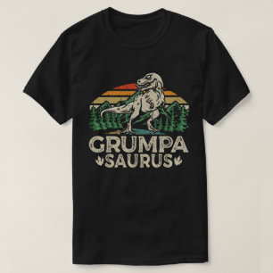 T-shirt Grumpasaurus Dinosaur Grandpa Saurus Fête des père