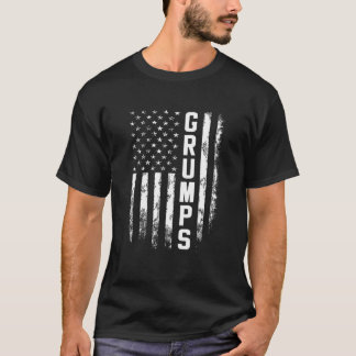 T-shirt Grumps Cadeau Amérique Drapeau Cadeau Pour Hommes 