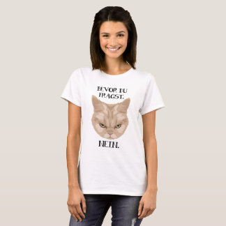 T-shirt Grumpy Cat - avant que tu fragst_Nein - P