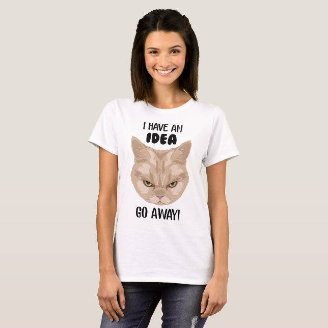 T-shirt Grumpy Cat - I dessus idea GO have away (Devant entier)