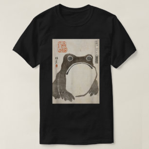 T-Shirt Grumpy Frog Art à l'encre japonaise
