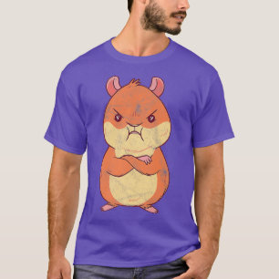 T-shirt Grumpy Hamster En Colère Et En Colère Être Imbécil