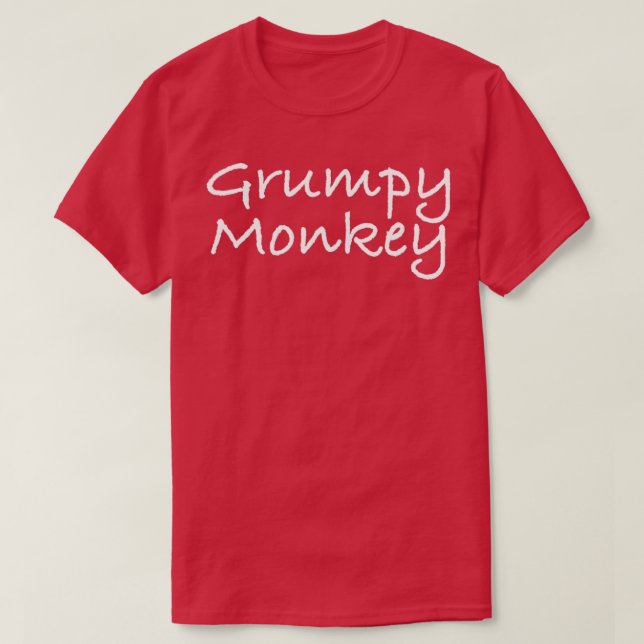 T-shirt Grumpy Monkey (Design devant)