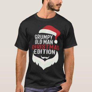 T-shirt Grumpy Old Man Christmas Edition Funny Père Noël H
