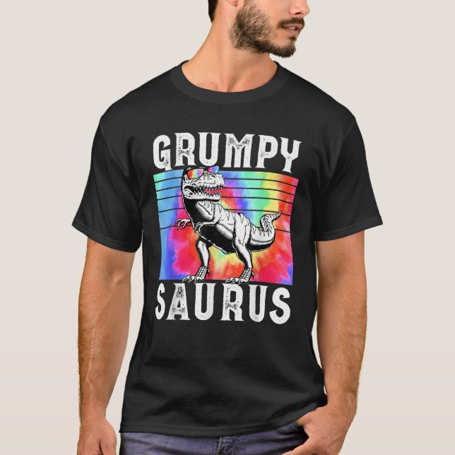 T-shirt Grumpysaurus Dinosaur Famille Grumpy Meilleur Ami  (Devant)