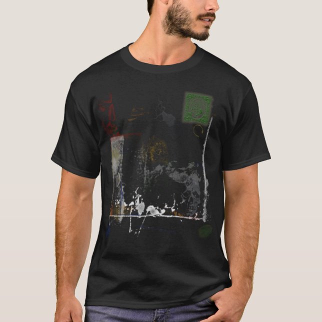 T-shirt Grunge abstraite (Devant)