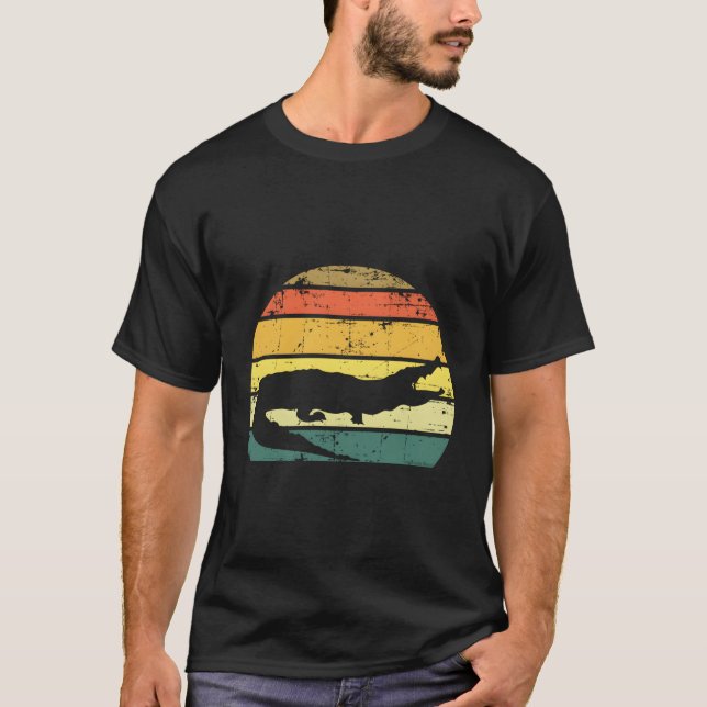 T-shirt Grunge Alligator Everglades (Devant)