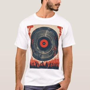 T-Shirt Grunge Band - Retro Punk Rock Style.
