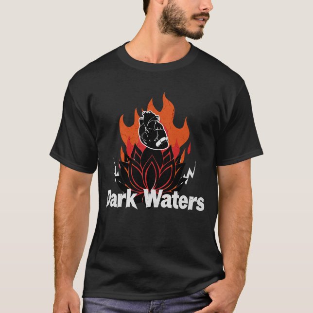 T-shirt Grunge Black Lotus Rock (Devant)
