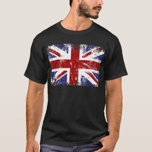 T-shirt Grunge britannique de punk d'Union Jack de drapeau