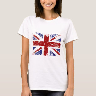 T-shirt Grunge britannique de punk d'Union Jack de drapeau